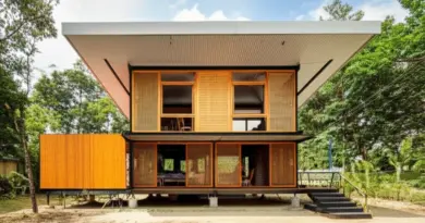 การออกแบบและปรับแต่งบ้านน็อคดาวน์ให้เหมาะกับสภาพอากาศและวิถีชีวิตในมหาสารคาม: วัสดุ ระบบระบายความร้อน และพื้นที่ใช้สอย
