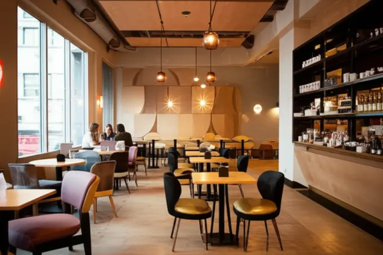 บรรยากาศ การแต่งร้านและมุมถ่ายรูปยอดนิยม — การตกแต่ง สภาพเสียง โต๊ะนั่ง เหมาะสำหรับทำงานหรือพบปะสังสรรค์