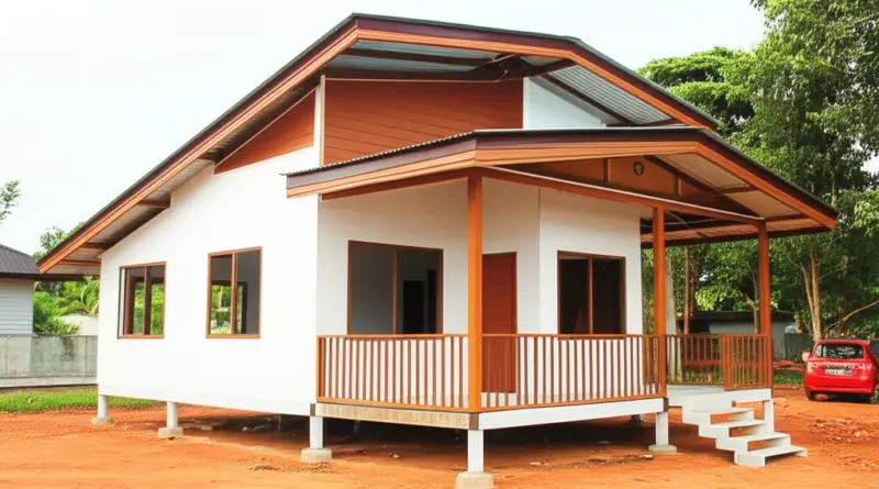 งบประมาณ การออกแบบ และวัสดุที่เหมาะสมสำหรับบ้านน็อคดาวน์ในสภาพอากาศหนองบัวลำภู