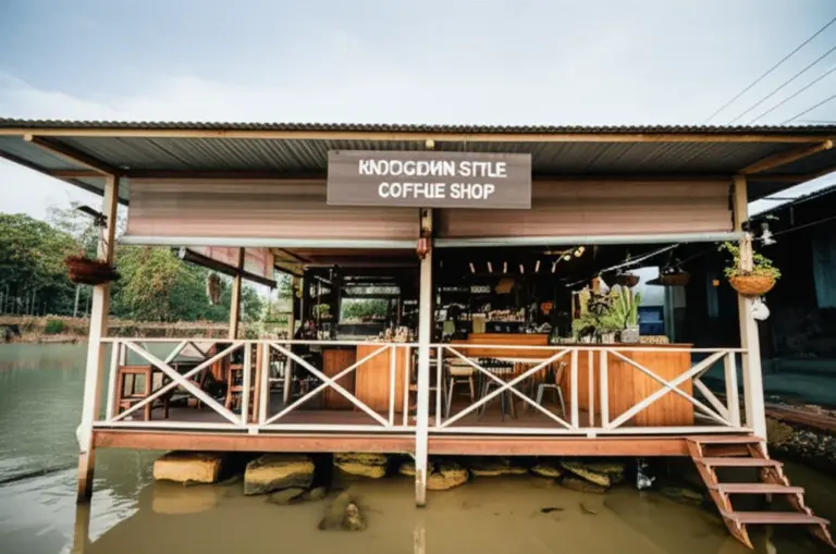 ทำความรู้จักร้านกาแฟน็อคดาวน์ นครพนม — ประวัติ คอนเซ็ปต์ บรรยากาศ และเวลาเปิด-ปิด