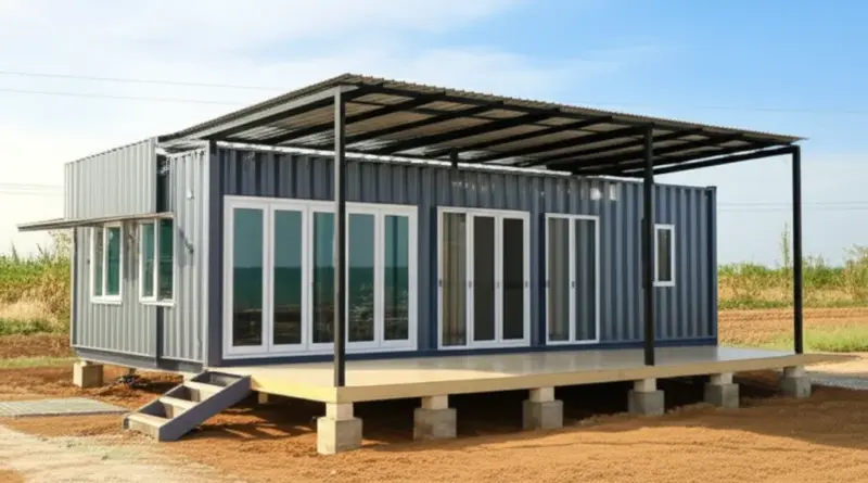 ออกแบบและปรับแต่งบ้านคอนเทนเนอร์สำหรับภูมิภาคอีสาน: วัสดุกันร้อน ระบบระบายอากาศ และเคล็ดลับประหยัดพลังงาน
