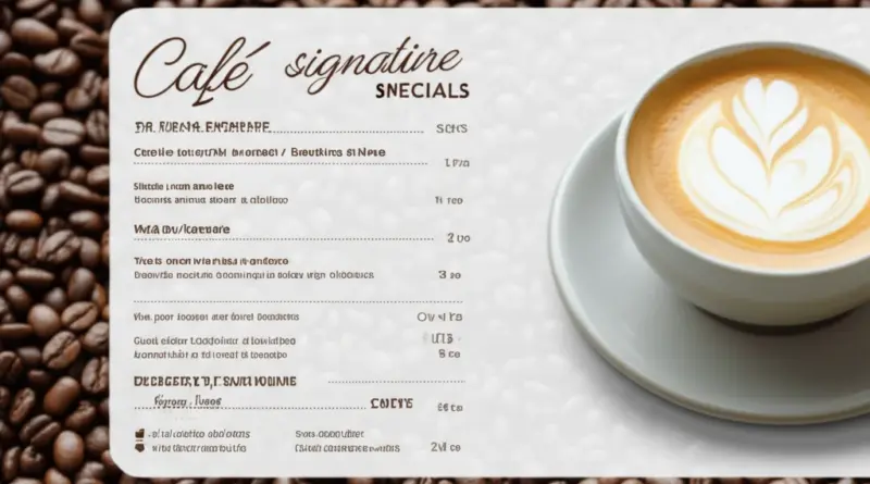 เมนูแนะนำและราคา — กาแฟซิกเนเจอร์ของร้าน ขนมหวานและเครื่องดื่มพิเศษ พร้อมคำแนะนำการสั่งสำหรับคนไม่ชอบกาแฟ