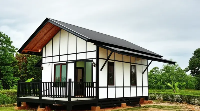 แนวทางการเลือกแบบบ้านน็อคดาวน์และวัสดุที่เหมาะกับสภาพอากาศและดินในยโสธร (กันชื้น กันปลวก ประหยัดพลังงาน)