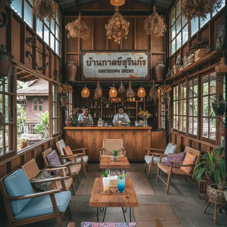 ทำความรู้จักร้านกาแฟน็อคดาวน์ สุรินทร์ — ประวัติ แนวคิด และจุดเด่นที่ทำให้ต้องแวะ