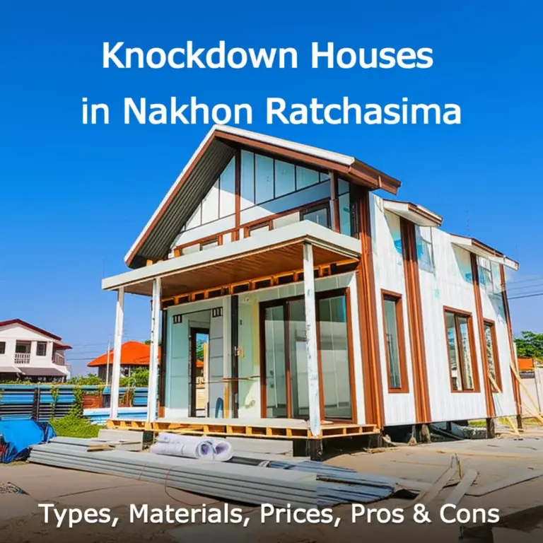 ทำความเข้าใจบ้านน็อคดาวน์ในนครราชสีมา: ประเภท วัสดุ ราคา และข้อดีข้อเสีย