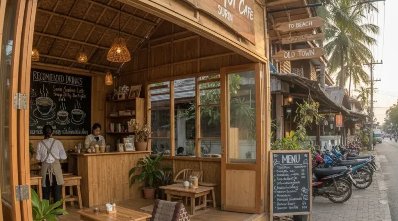 ร้านกาแฟน็อคดาวน์ สุรินทร์: รีวิวจริง เมนูแนะนำ บรรยากาศ และวิธีไปถึงร้าน