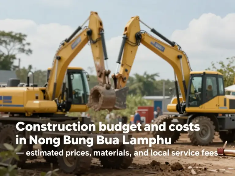 งบประมาณและต้นทุนก่อสร้างในหนองบัวลำภู: ประมาณราคา วัสดุ และค่าบริการท้องถิ่น