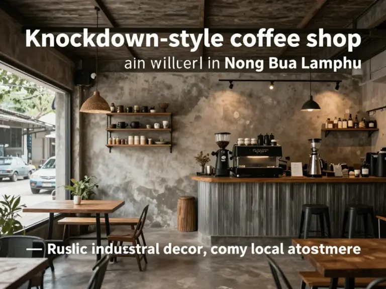 ทำความรู้จักร้านกาแฟน็อคดาวน์ หนองบัวลำภู — ประวัติ สไตล์การตกแต่ง และบรรยากาศที่โดดเด่นสำหรับนักท่องเที่ยวและคนท้องถิ่น