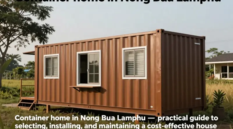 บ้านคอนเทนเนอร์ หนองบัวลำภู: คู่มือการเลือก-ออกแบบ-ติดตั้งและดูแลบ้านคอนเทนเนอร์อย่างคุ้มค่าสำหรับชาวหนองบัวลำภู