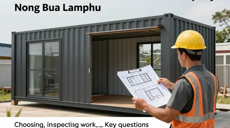 ผู้รับเหมาและบริษัทบ้านคอนเทนเนอร์ในหนองบัวลำภู/ใกล้เคียง: วิธีเลือก ตรวจสอบผลงาน คำถามสำคัญ และการต่อรองราคา