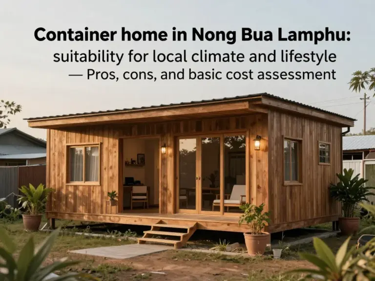 เหตุผลที่บ้านคอนเทนเนอร์เหมาะกับภูมิอากาศและไลฟ์สไตล์คนหนองบัวลำภู: ข้อดี ข้อเสีย และการประเมินต้นทุนเบื้องต้น