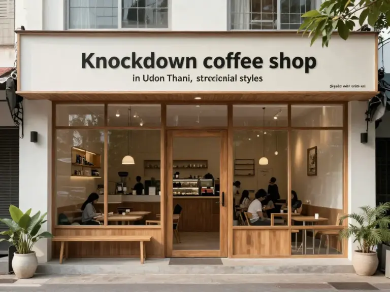ร้านกาแฟน็อคดาวน์ อุดรธานี มีแบบไหนบ้าง ทั้งขนาด ดีไซน์ และฟังก์ชันที่ควรรู้