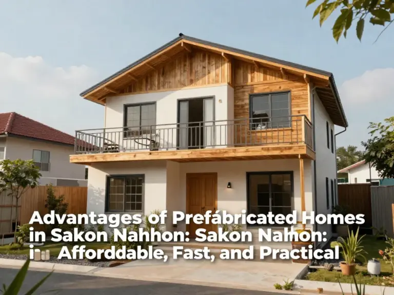 ข้อดีของบ้านสำเร็จรูปในสกลนคร ทั้งเรื่องราคา ความเร็ว และการใช้งานจริง
