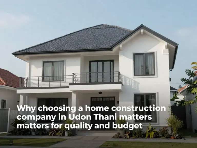 ทำไมการเลือกบริษัทรับสร้างบ้านในอุดรธานีจึงสำคัญต่อคุณภาพและงบประมาณ