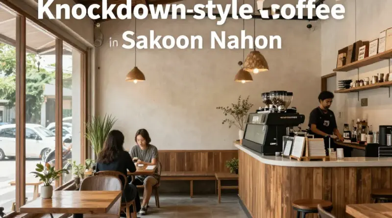 ร้านกาแฟน็อคดาวน์ สกลนคร: คู่มือค้นหาร้านกาแฟสไตล์น็อคดาวน์ที่น่านั่งและถ่ายรูปสวยในสกลนคร