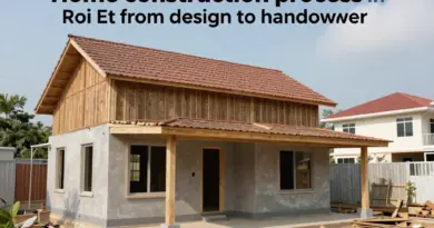 ขั้นตอนการสร้างบ้านร้อยเอ็ดตั้งแต่เริ่มออกแบบจนส่งมอบบ้าน