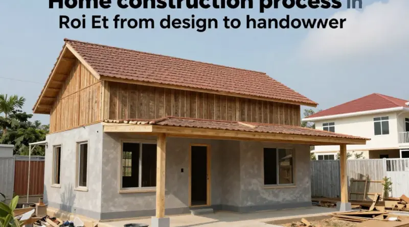 ขั้นตอนการสร้างบ้านร้อยเอ็ดตั้งแต่เริ่มออกแบบจนส่งมอบบ้าน