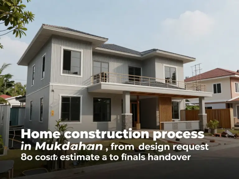 ขั้นตอนการสร้างบ้านในมุกดาหารตั้งแต่ขอแบบ ประเมินราคา จนถึงส่งมอบ