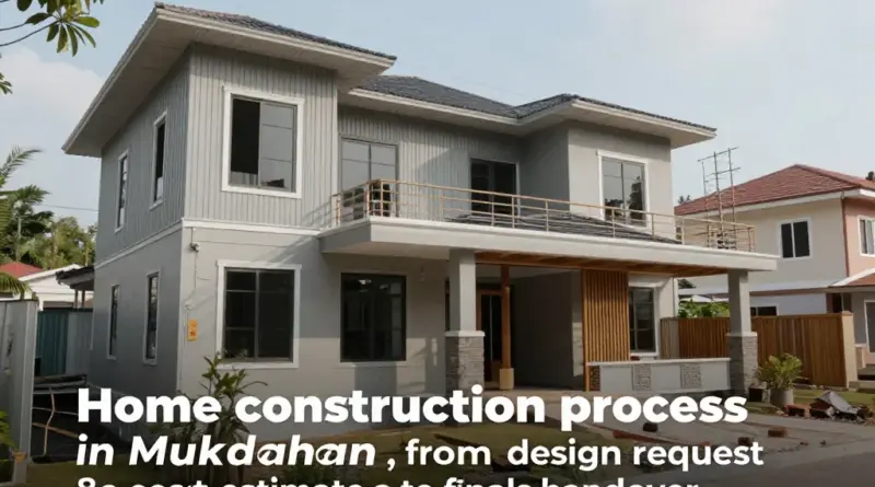 ขั้นตอนการสร้างบ้านในมุกดาหารตั้งแต่ขอแบบ ประเมินราคา จนถึงส่งมอบ