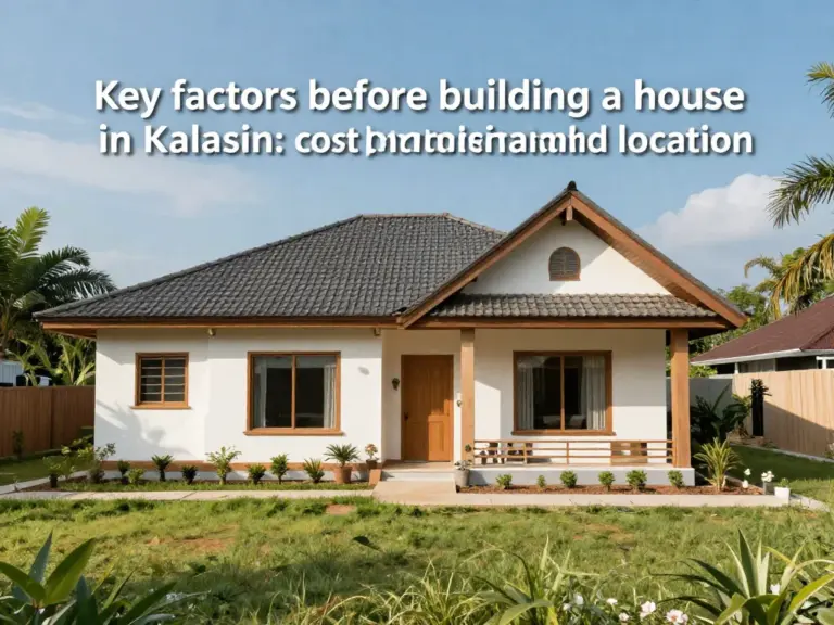 ปัจจัยที่ต้องพิจารณาก่อนสร้างบ้านในกาฬสินธุ์ เช่น ราคา วัสดุ และทำเลที่ดิน