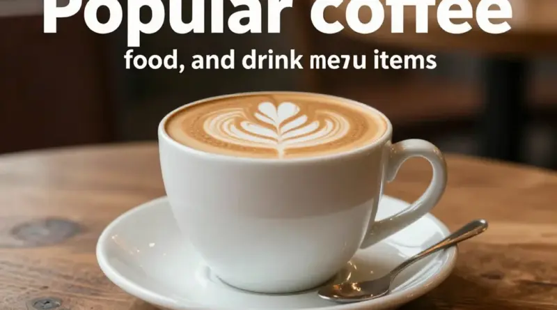 เมนูกาแฟ อาหาร และเครื่องดื่มยอดนิยมที่ไม่ควรพลาด