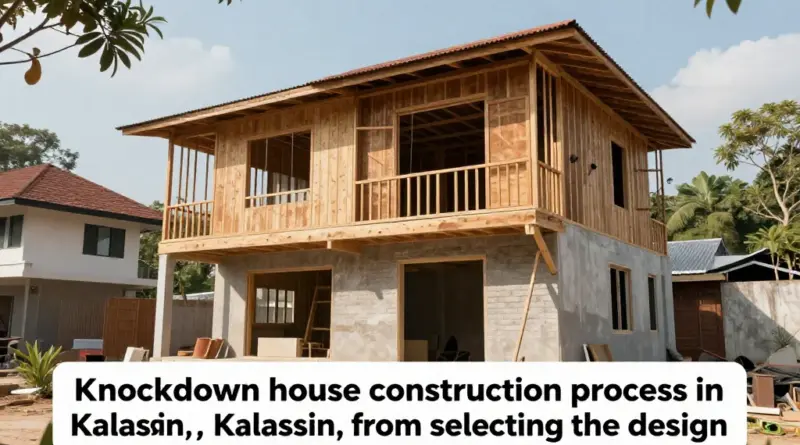 ขั้นตอนสั่งสร้างบ้านน็อคดาวน์ในกาฬสินธุ์ ตั้งแต่เลือกแบบจนถึงติดตั้งหน้างาน