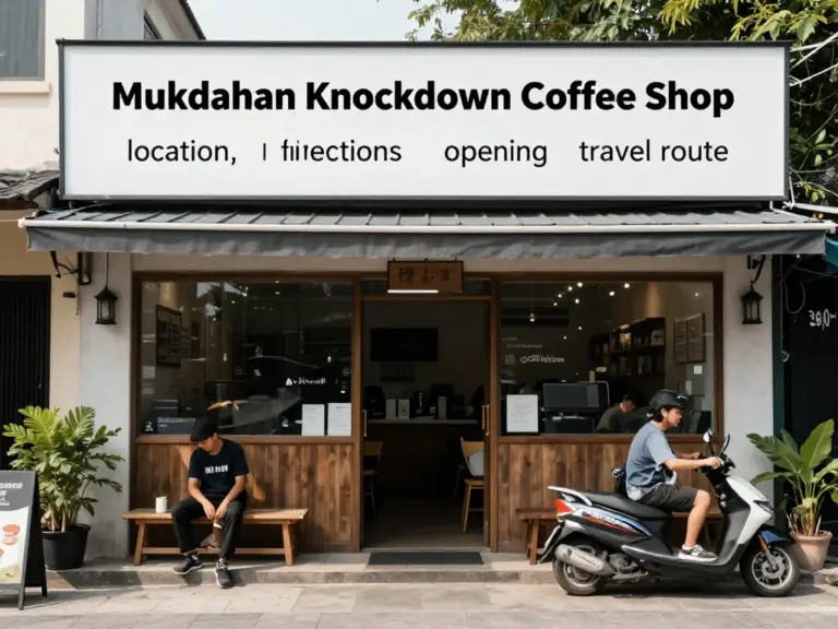 ร้านกาแฟน็อคดาวน์ มุกดาหาร อยู่ที่ไหน? วิธีค้นหาเส้นทาง เวลาเปิด-ปิด และการเดินทาง