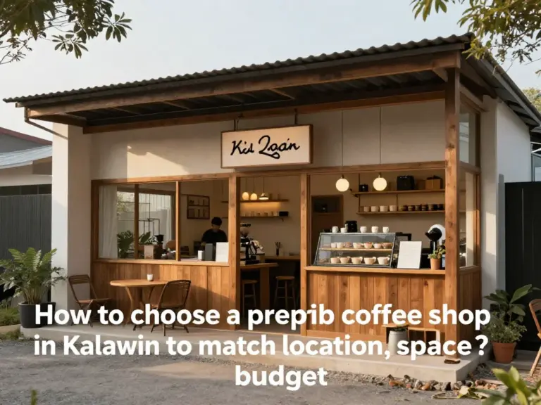 วิธีเลือกร้านกาแฟน็อคดาวน์ กาฬสินธุ์ ให้เหมาะกับทำเล ขนาดพื้นที่ และงบประมาณ