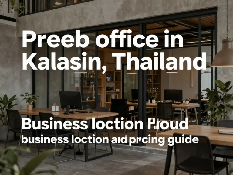 ออฟฟิศสำเร็จรูป กาฬสินธุ์: คู่มือเลือกทำเล ราคา และการใช้งานที่เหมาะกับธุรกิจ