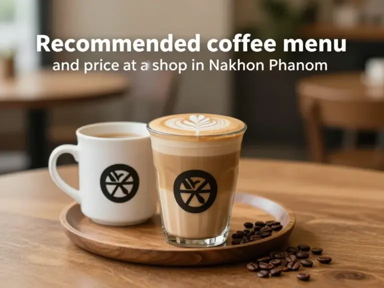 เมนูแนะนำและราคากาแฟของร้านกาแฟน็อคดาวน์ นครพนม มีอะไรน่าลอง