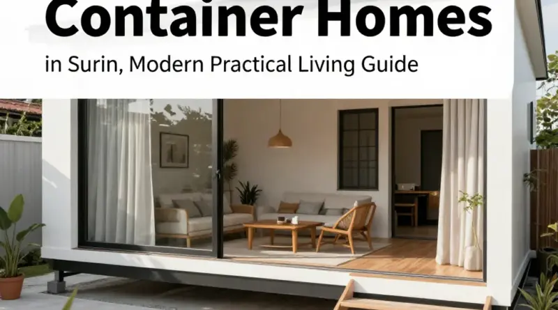 Container Homes in Surin: A Practical Guide for Modern Living