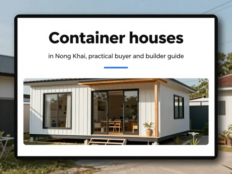 Container Houses in Nong Khai: A Practical Guide for Buyers and Builders