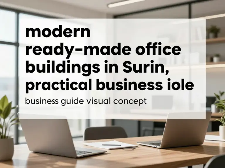 Ready-Made Office Buildings in Surin: A Practical Guide for Businesses