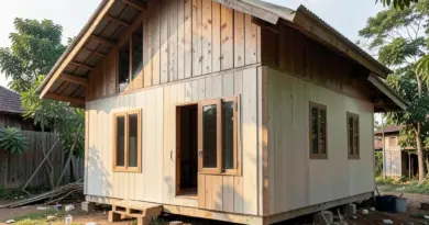 บ้านน็อคดาวน์ราคาถูกพร้อมสร้างในอุดรธานี